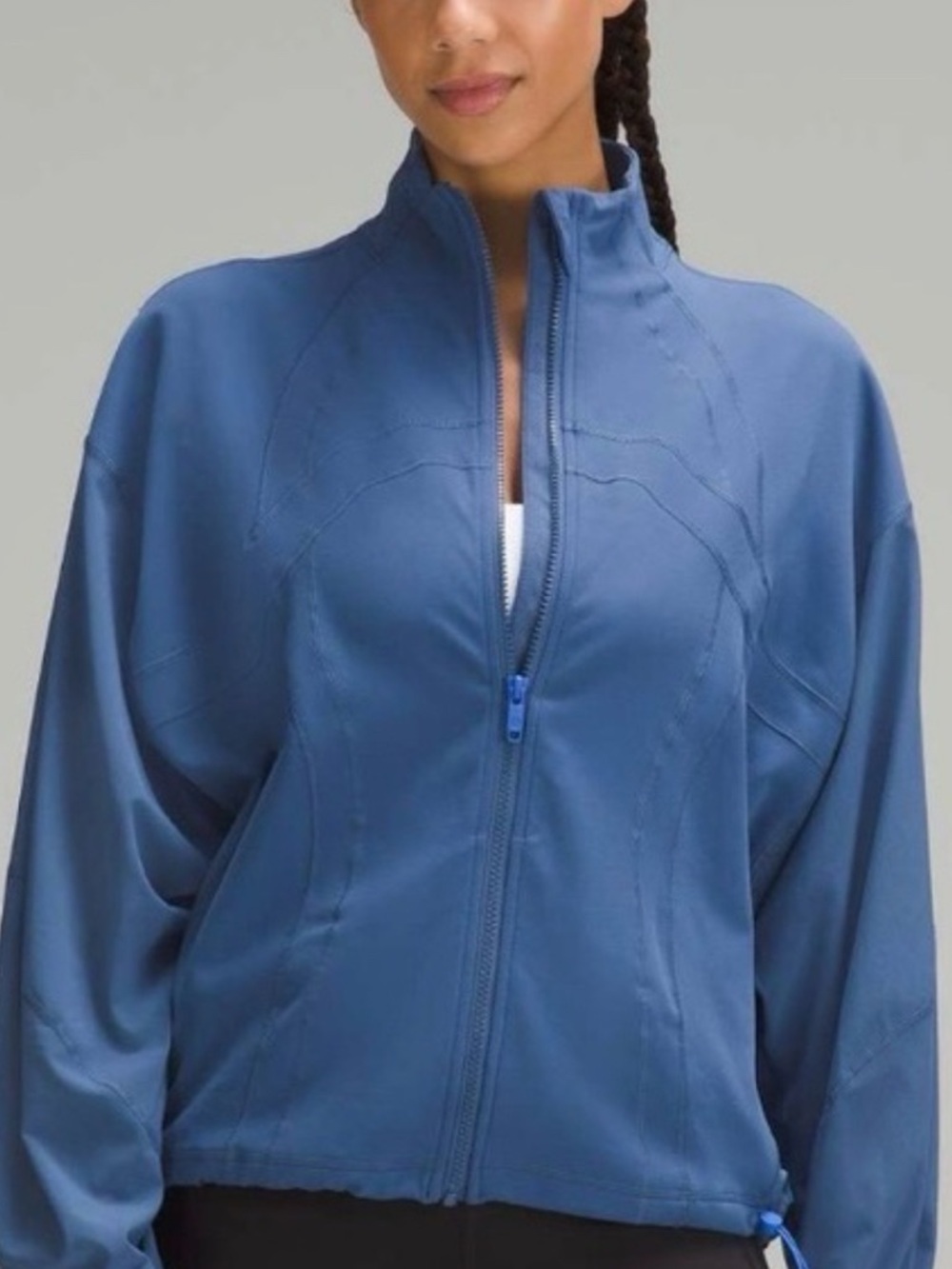 lululemon athletica Blue Zippered Lightweight Jacket
